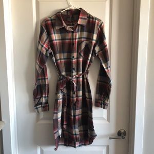 United by Blue plaid flannel dress